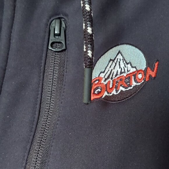 BURTON Durable Goods Hoodie Black Gray Full Zip Hoodie, Men's Small - Picture 4 of 9